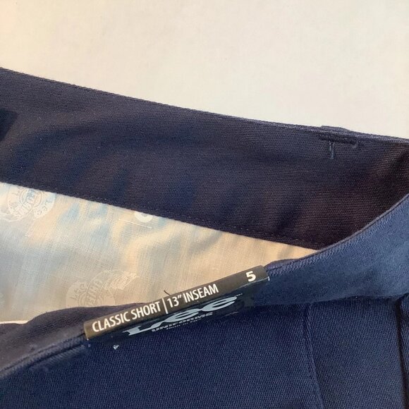 NWT Lee Uniform Shorts School Work Size 5 Juniors 8' inseam Navy Blue - Picture 10 of 11